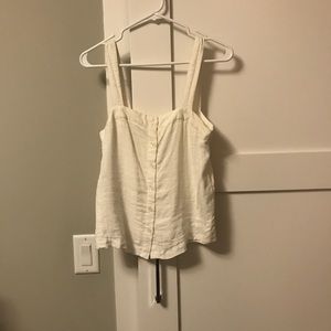 White linen tank